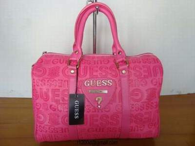 Sac guess rose et noir Clearance